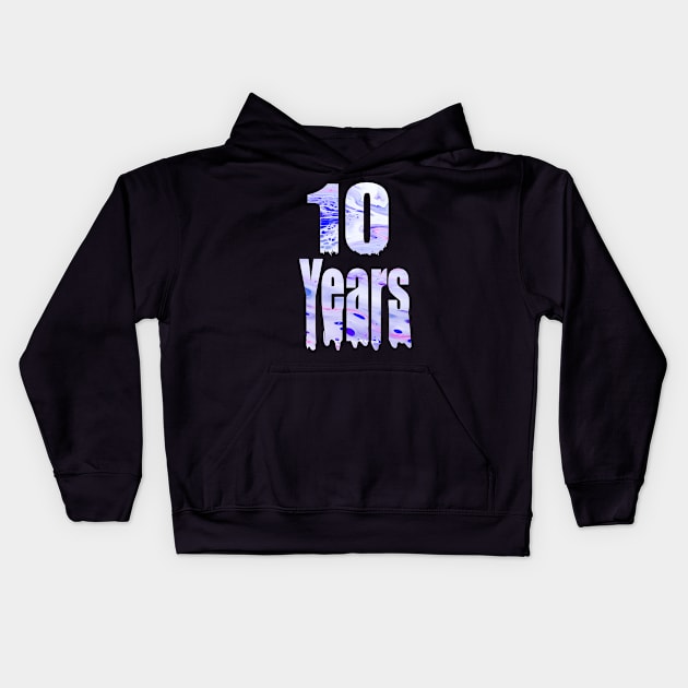 10 Years Kids Hoodie by Yous Sef